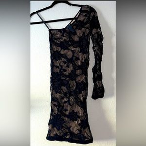 Brand New Bebe one sleeve dress